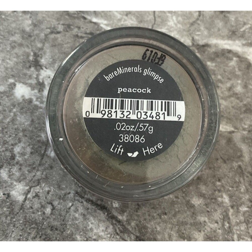 NWOB bareMinerals Glimpse Peacock Shadow Eye Color .02oz/.57g NOT SEALED!
